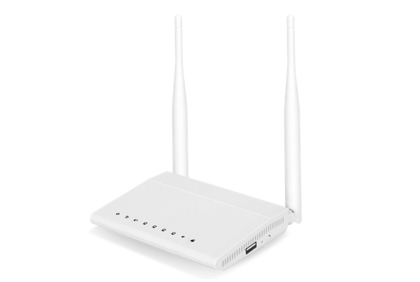 4-Port 300Mbps Wireless N ADSL Router with USB DS124WSU